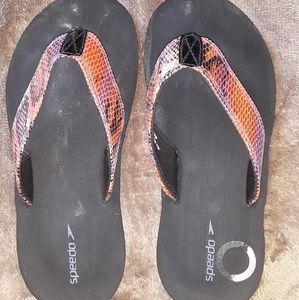 Speedo snake print sandals